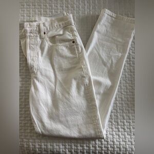 Denim Forum (Aritzia) White Jeans